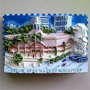 Jual Souvenir Magnet Kulkas Telok Ayer Market Singapore