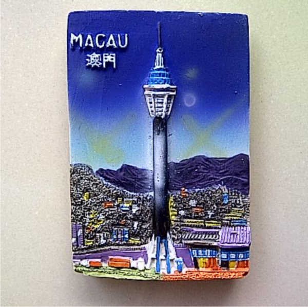 Jual Souvenir Magnet kulkas Macau Light China