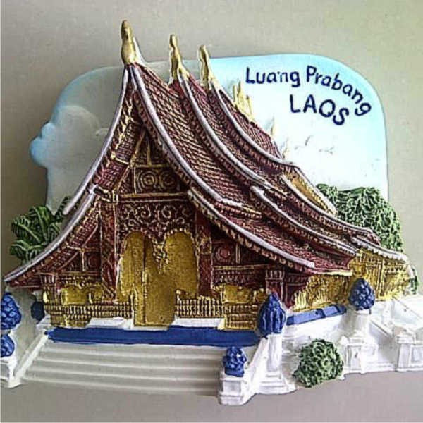 Jual Souvenir Magnet kulkas Rumah Laos