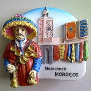 Jual Souvenir Magnet kulkas Marrakech Maroko Orang