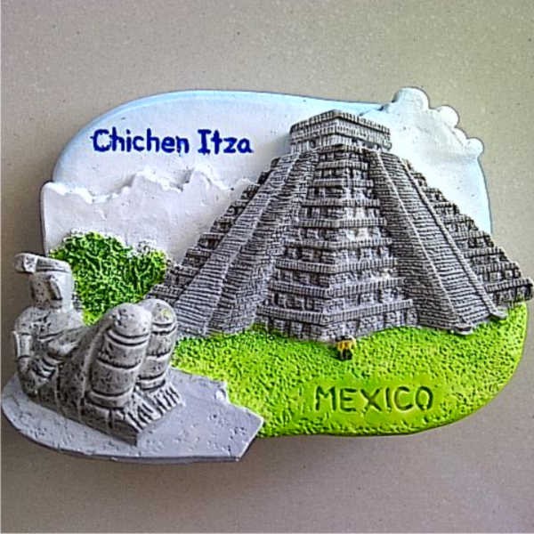 Jual Souvenir Magnet kulkas Chichen Itza Mexico