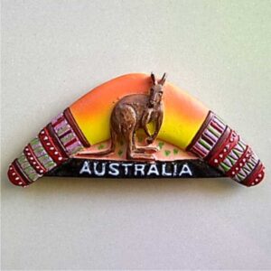 Jual Souvenir Magnet kulkas Australia Kangaroo Bumerang