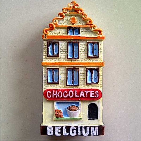 Jual Souvenir Magnet kulkas mini building Belgia