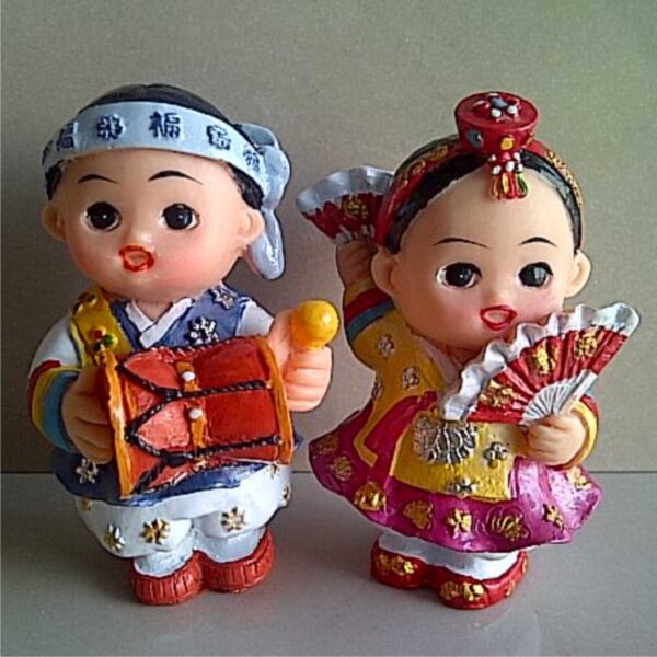 Jual Souvenir Boneka pasangan korea kipas