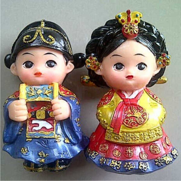 Boneka pasangan korea Raja Ratu tinggi