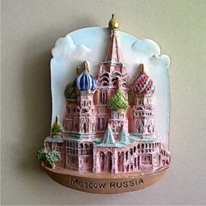 Jual Souvenir Magnet kulkas Moscow Rusia