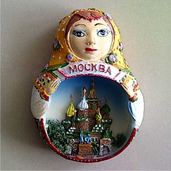 Jual Souvenir Magnet kulkas Boneka Rusia