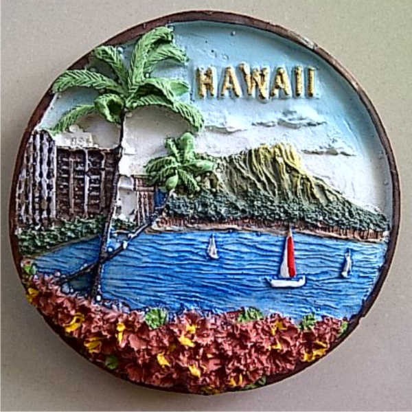Jual Souvenir Magnet kulkas Hawaii Amerika