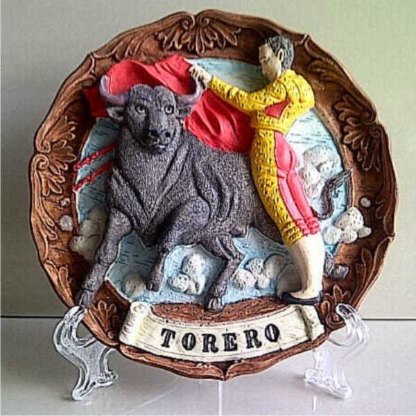 Jual Souvenir Piring Pajangan Torero Spanyol