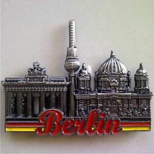 Jual Souvenir Magnet kulkas Berlin Tulisan Merah Metal Jerman