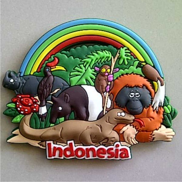 Jual Souvenir Magnet kulkas Indonesia Animals