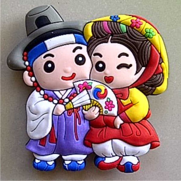 Jual Souvenir Magnet kulkas Pasangan Korea A