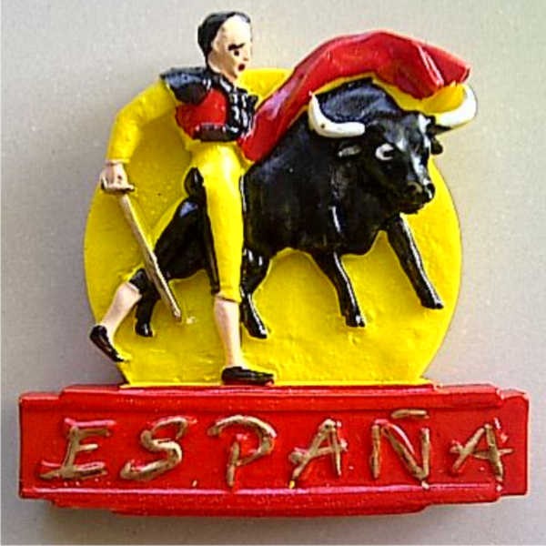 Jual Souvenir Magnet kulkas Espana Matador Spanyol