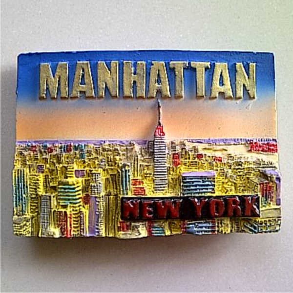 Jual Souvenir Magnet kulkas Manhattan New York Amerika