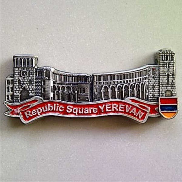 Jual Souvenir Magnet kulkas Republic Square Yerevan Metal