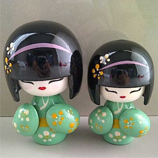 Jual Souvenir Boneka Jepang Kembar Hijau