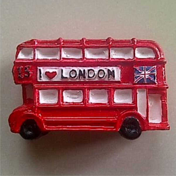 Jual Souvenir Magnet kulkas London Bus 2