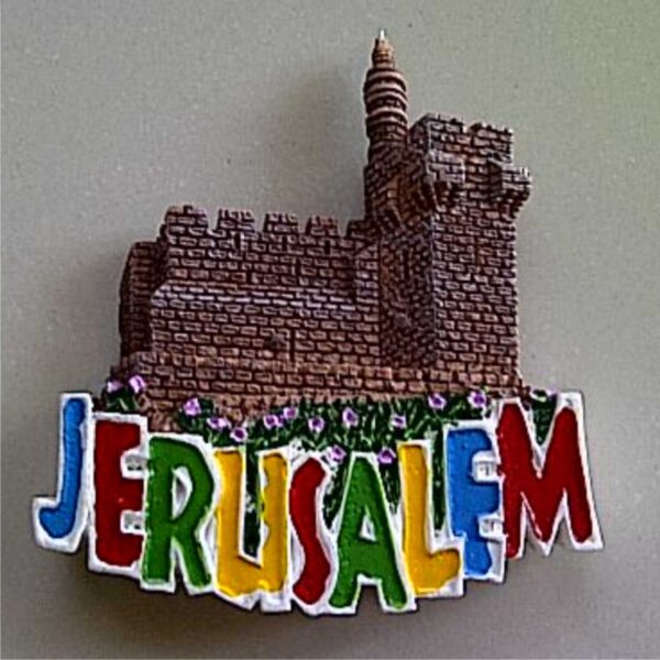 Jual Souvenir Magnet kulkas Jerusalem Tulisan
