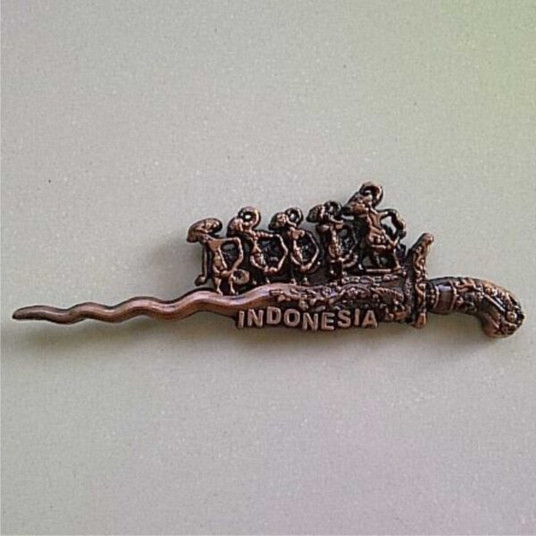 Jual Souvenir Magnet kulkas Pendawa Lima Keris Indonesia
