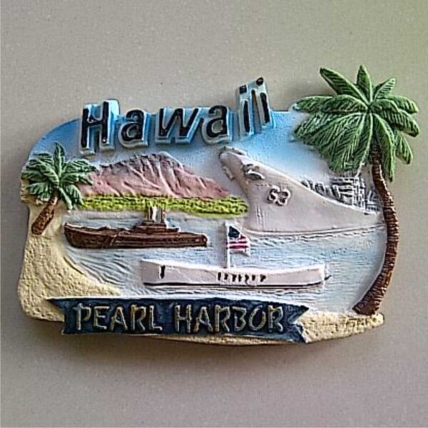 Jual Souvenir Tempelan kulkas Hawaii Pearl Harbor Amerika