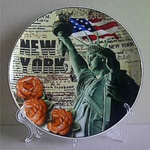 Jual Souvenir Pajangan Piring Keramik New York Amerika