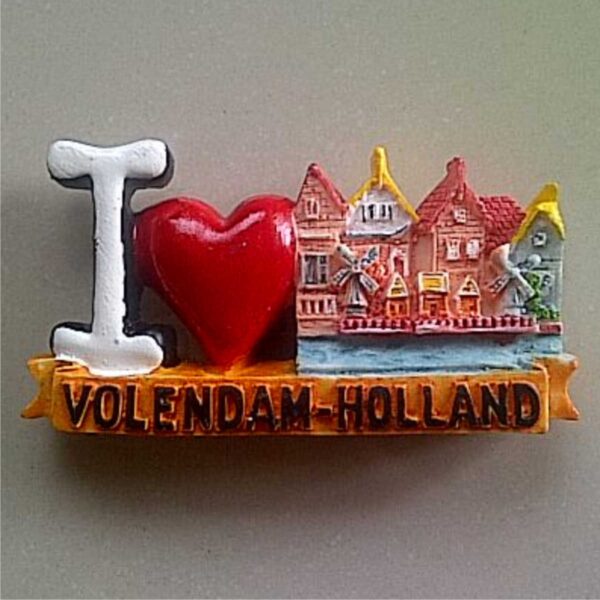 Jual Souvenir Magnet kulkas I Love Volendam Holland