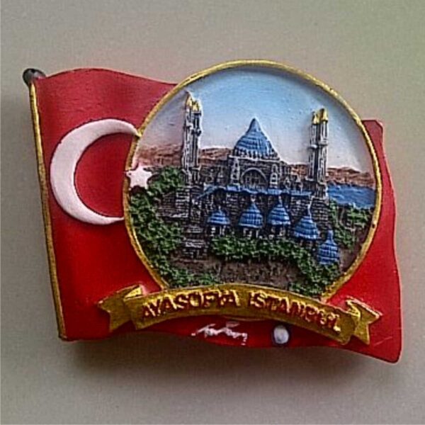 Jual Souvenir Magnet kulkas Istanbul Bendera