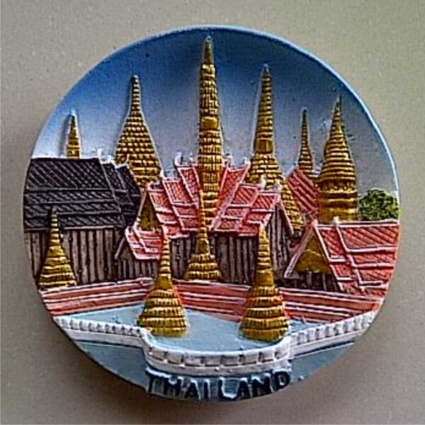 Jual Souvenir Magnet kulkas Thailand Bulat