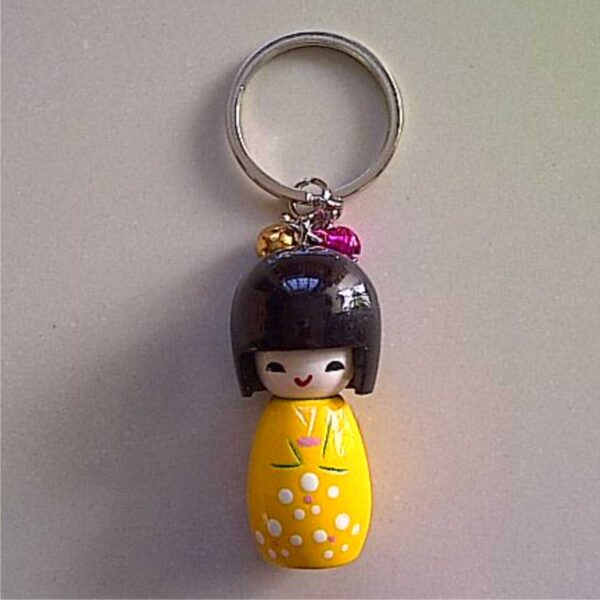 Jual Souvenir Gantungan Kunci Boneka Jepang Kuning